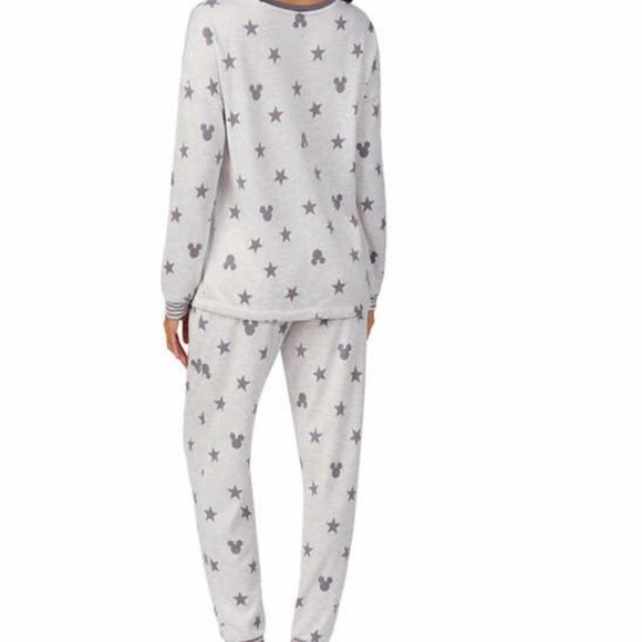 Disney Mickey Mouse Gray Size Large Cozy Pajama 2 piece set. - Picture 3 of 7